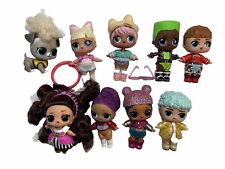 LOL Surprise Lot of 9 Dolls with Bags, Sunglasses, Headbands, & Accessories
