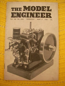 Vintage Model Engineer Magazine 17th March 1949 Trains Boats Cars etc. - Picture 1 of 9
