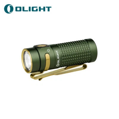 Olight Baton 4 1300 Lumens Rechargeable EDC Flashlight Mini LED Torch - OD Green - Image 1 of 4