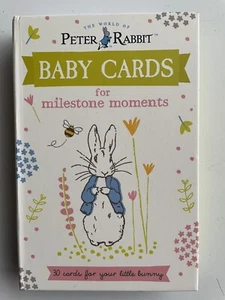 Peter Rabbit Milestone Moments: 30 BABY CARDS: Baby Bunny 10x15cm RRP £9.99 NEW - Picture 1 of 6