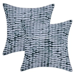 Shibori Handwoven Pillow Cases Floor Tie Dye Modern Home Car Boho Cushion Cover - Picture 1 of 7
