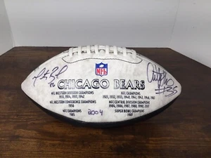 Anthony Thomas & Marty Booker Signed Auto Chicago Bears 2004 NFL Football - Picture 1 of 5