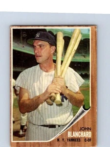 VINTAGE BASEBALL CARD TOPPS 1962 JOHN BLANCHARD NEW YORK YANKEES   NO664 - Picture 1 of 2