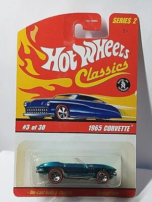 Hot wheels 1/64 🇨🇵  Classics 1965 corvette   #3/30 peinture spectraflames - Photo 1/4