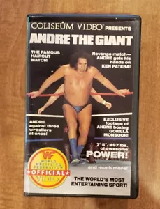 WWF Coliseum Video Andre The Giant Betamax SEALED Beta Tape Not VHS Hulk Hogan - Picture 1 of 10
