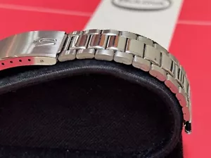 Pulsera reloj Oyster acero años 70 vintage Bulova Accutron caja cojín stock antiguo - Imagen 1 de 12