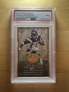 Adrian Peterson 2007 UD Collect The Rookies PSA 9 Mint Rare Low POP 5 Only