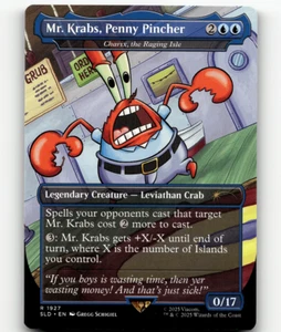 Magic The Gathering Secret Lair - Mr. Krabs, Penny Pincher - Charix, the Raging Isle #1927 - Imagen 1 de 2