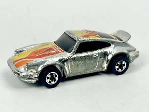 Hot Wheels PORSCHE P-911 Super Chrome 1974 HONG KONG Rare Orange Yellow - Picture 1 of 5
