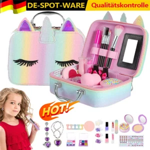 Kinderschminke Set Mädchen Schminkkoffer Mädchen Waschbar Schminke Kinde Make up - Bild 1 von 13