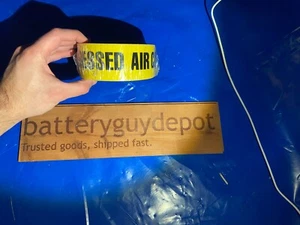 Luftkompressor Gelb Warnband Sicherheitsband Beschilderung für Industrie Druckluft - Bild 1 von 3