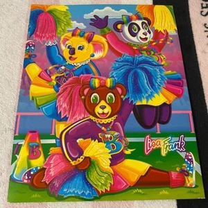 Vintage Lisa Frank Ordner Cheerleader Bären Taschenmappe *unpunched*  - Bild 1 von 10