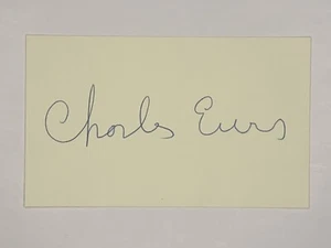 Charles Evers signed Autograph 3x5 Index Card Civil Rights Activist - Bild 1 von 1