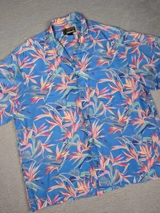 Vintage Pataloha Shirt Mens Large Floral Short Sleeve Button Up Bright Summer - Picture 1 of 14