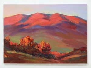Pittura di paesaggio di montagna IMPRESSIONISMO tela ad olio originale di A Onipchenko - Foto 1 di 11