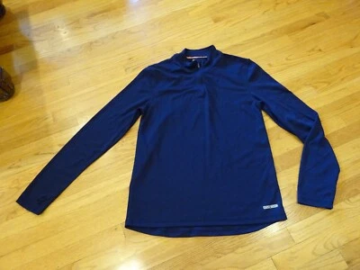 Camisa Hombre Omni Lana Azul Marino 1/3 Cremallera Talla XXL Foto 1 de 4