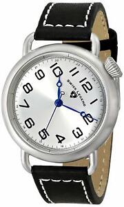 Swiss Legend FRONTIER - RARE - Silver Men's Quartz Watch Black Leather 11008-02S