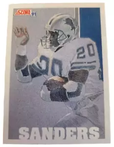 1991 Score #637 Barry Sanders Detroit Lions Team MVP NFL Football Card (D1 - Picture 1 of 2