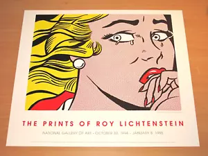 ROY LICHTENSTEIN POSTER " CRYING GIRL " NATIONAL GALLERY OF ART 1995 in MINT - Bild 1 von 9