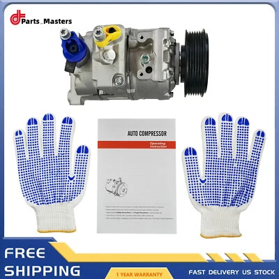 1× A/C Compressor W/ Clutch For Mercedes-Benz E200 E350 GLC250 C250 C300 Metris - Image 1 of 4