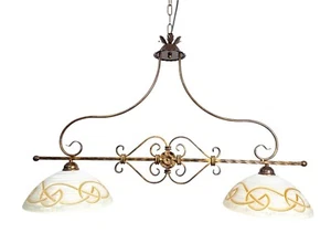 BILANCIERE A 2 LUCI COLLEZIONE FREGIO VETRO - Picture 1 of 2
