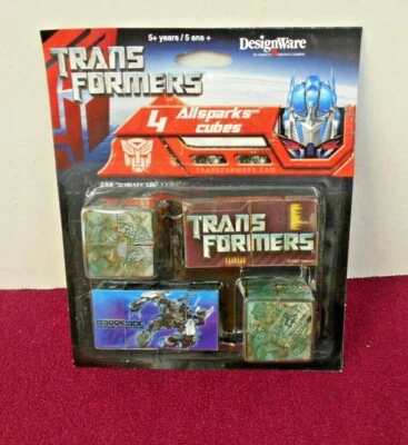 HASBRO TRANS FORMERS 4 ALLSPARKS CUBES 2007 NEW OLD STOCK - Image 1 of 3