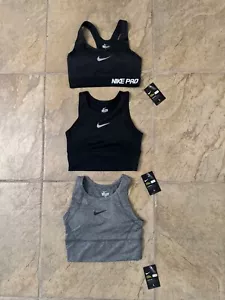 3 PAIA REGGISENI SPORTIVI NIKE PRO COMBAT DRI-FIT DONNA TAGLIA L - Foto 1 di 2