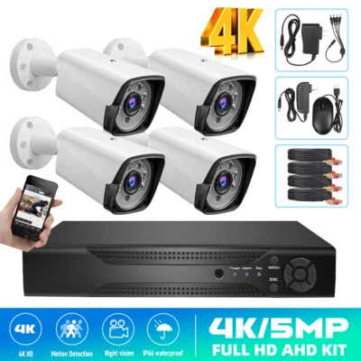Cámaras De Seguridad Para Casa Oficina Sistema de Cámara de Seguridad para el Hogar 4K CCTV DVR Foto 1 de 4
