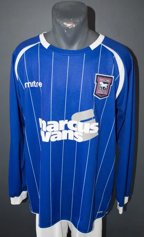 Ipswich Town Jersey 2011/2012 Home Football Long Sleeve Mens Shirt Size 2XL Cover