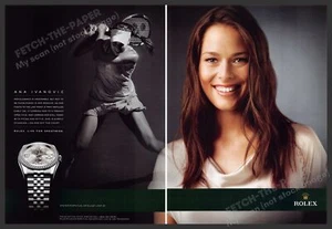 Rolex 2010er Print Werbung (2 Seiten) 2011 Ana Ivanovic Tennisspielerin - Bild 1 von 1