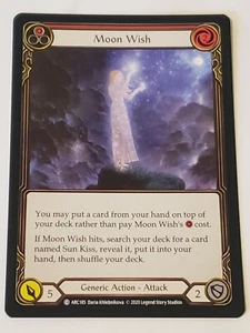 Moon Wish (Red) Arcane Rising Unlimited Flesh And Blood NM Condition  - Picture 1 of 2
