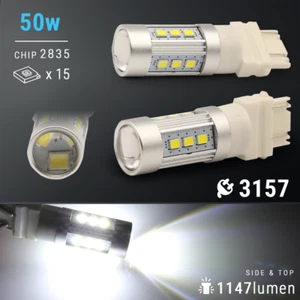 3157/3156 High Power LED Bulbs White Turn Signal Light  - Picture 1 of 8