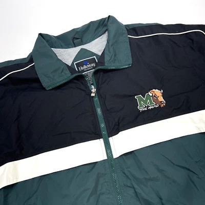 Chaqueta Marshall U The Herd Holloway de nailon forrada con cremallera completa para hombre M negra verde Foto 1 de 4