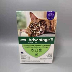Advantage³ II³ flea³ repellent,prevention, Large Cat 9 lbs and Over 6 Doses - Picture 1 of 1