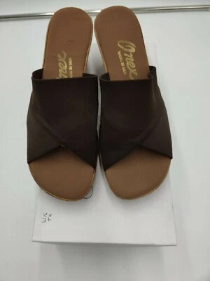 Mujer Onex Christina Marrón Chocolate Cuña Talla 10 M Foto 1 de 4