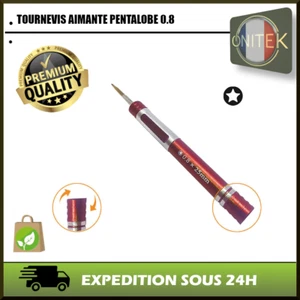 ✅ TOURNEVIS AIMANTE PENTALOBE 0.8 TOUT IPHONE 10 X XS XR 11 12 13 14 MAX PRO - Foto 1 di 1