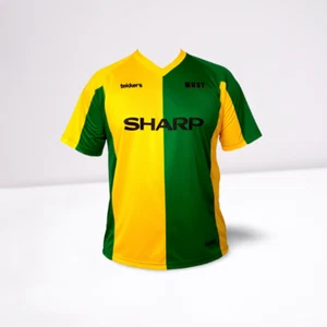 Grün und gold scharfes Fußballshirt - Manchester United Man Utd Erinnerungsstücke Geschenk - Bild 1 von 2