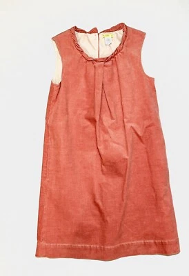 Vestido recto Crewcuts by J.Crew para niñas naranja de pana 12 Foto 1 de 4