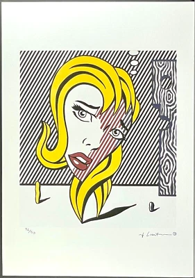 ROY LICHTENSTEIN * Blonde * 50 x 35 cm * signed lithograph * limited # xx/150 - Bild 1 von 4
