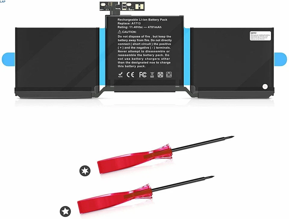 A1713 A1708 Battery for Apple MacBook Pro 13'' A1708 Late 2016 Mid 2017 - Image 1 of 4