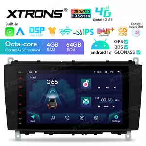 Car Radio Stereo GPS Sat Navi Android 14 Octa Core 4+64GB For Benz CLK-A209 C20 - Picture 1 of 17