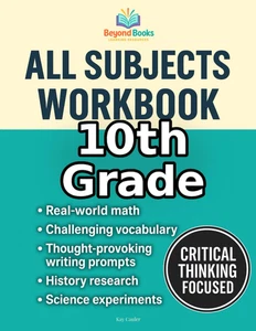 10Th Grade All Subjects Workbook: High School Curriculum Workbook for Homeschool - Picture 1 of 12