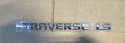 2009-2023 CHEVROLET TRAVERSE LS REAR TAILGATE LIFTGATE EMBLEM NAMEPLATE OEM NEW - Image 1 of 2