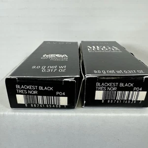 (2x) Avon Mega Effects Mascara für Wimpern - Blackest Black Neu im Karton - Bild 1 von 2