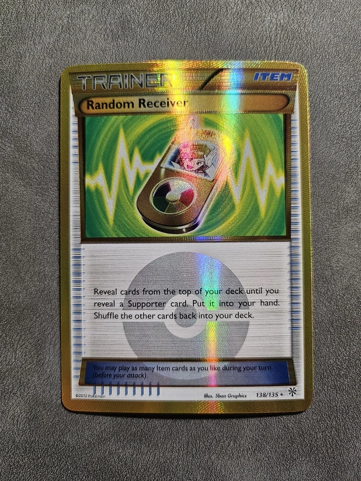 Pokémon TCG Random Receiver 138/135 Gold Secret Rare - BW Plasma Storm - LP - Image 1 of 4