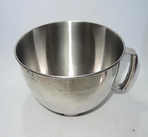 KitchenAid KSM150 5 cuartos de galón de acero inoxidable con mango - Usado (solo cuenco) - Imagen 1 de 4