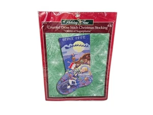 Holiday Time Visions of Sugarplums Christmas Stocking Counted Cross Stitch 84357 - Picture 1 of 3