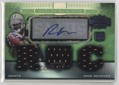 2007 Topps Triple Threads Emerald /69 Robert Meachem #143 Rookie Auto RC - Image 1 of 2