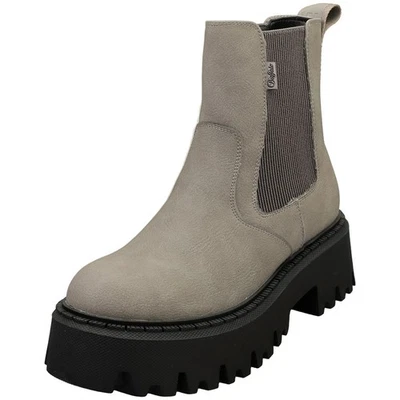 Botas Chelsea Buffalo Aspen veganas para mujer en gris - 8,5 EE. UU. Foto 1 de 4