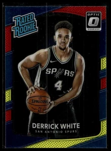 2017-18 Donruss Optic #172 Derrick White Red and Yellow Rookie RC - Picture 1 of 2